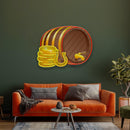 Wooden Barrel Gold Saint Patrick Day LED Neon Signs - Custom Neon Signs | LED Neon Signs | Zanvis Neon®