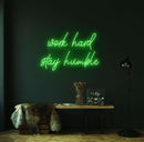 Work Hard Stay Humble Neon Sign - Custom Neon Signs | LED Neon Signs | Zanvis Neon®