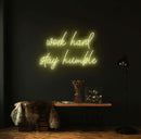 Work Hard Stay Humble Neon Sign - Custom Neon Signs | LED Neon Signs | Zanvis Neon®