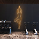 Yoga Tree Pose Neon Sign - Custom Neon Signs | LED Neon Signs | Zanvis Neon®