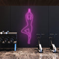 Yoga Tree Pose Neon Sign - Custom Neon Signs | LED Neon Signs | Zanvis Neon®