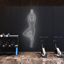 Yoga Tree Pose Neon Sign - Custom Neon Signs | LED Neon Signs | Zanvis Neon®