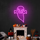 Angry Ghost Led Neon Sign - Halloween Light Decor