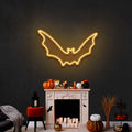 Bat Silhouette Led Neon Sign - Halloween Light Decor