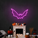 Bat Silhouette Led Neon Sign - Halloween Light Decor