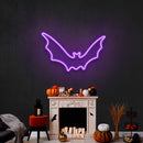 Bat Silhouette Led Neon Sign - Halloween Light Decor