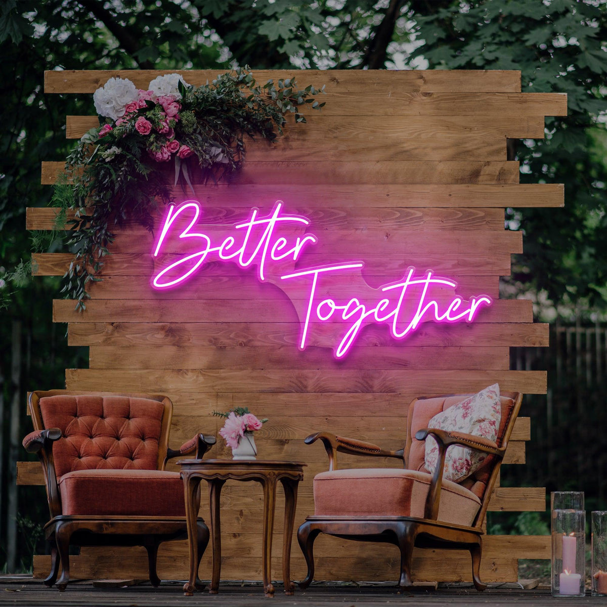 LED ネオンサインライト Better Together Better Together Neon Sign Warm White LED Neon Light for
