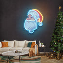 Big Beard Santa Neon Sign - Christmas - Custom Neon Signs | LED Neon Signs | Zanvis Neon®