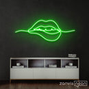 Biting Lips Neon Sign - Custom Neon Signs | LED Neon Signs | Zanvis Neon®