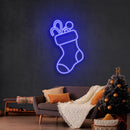 Candy With Christmas Sock Neon Sign - Custom Neon Signs | LED Neon Signs | Zanvis Neon®