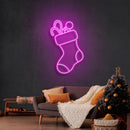 Candy With Christmas Sock Neon Sign - Custom Neon Signs | LED Neon Signs | Zanvis Neon®