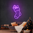 Candy With Christmas Sock Neon Sign - Custom Neon Signs | LED Neon Signs | Zanvis Neon®