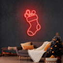 Candy With Christmas Sock Neon Sign - Custom Neon Signs | LED Neon Signs | Zanvis Neon®