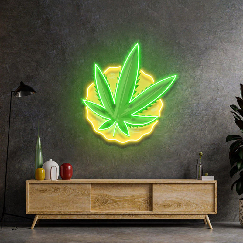 pothead signs Cool Pothead Led Neon Acrylic Artwork