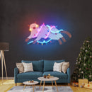 Chill Cat Christmas Neon Sign - Custom Neon Signs | LED Neon Signs | Zanvis Neon®