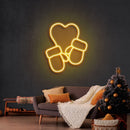 Christmas Gloves Neon Sign - Custom Neon Signs | LED Neon Signs | Zanvis Neon®