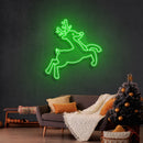 Christmas Deer Neon Sign - Custom Neon Signs | LED Neon Signs | Zanvis Neon®