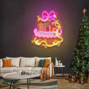 Christmas Gift Basket Neon Sign - Custom Neon Signs | LED Neon Signs | Zanvis Neon®