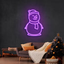 Christmas Snowman Neon Sign - Custom Neon Signs | LED Neon Signs | Zanvis Neon®