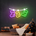 Christmas Socks Neon Sign - Custom Neon Signs | LED Neon Signs | Zanvis Neon®