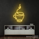 Coffee Cup Neon Sign - Custom Neon Signs | LED Neon Signs | Zanvis Neon®