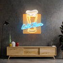 Cold Beer Led Neon Acrylic Artwork - Custom Neon Signs | LED Neon Signs | Zanvis Neon®