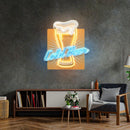 Cold Beer Led Neon Acrylic Artwork - Custom Neon Signs | LED Neon Signs | Zanvis Neon®