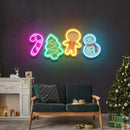 Colorful Toppers Christmas Neon Sign - Custom Neon Signs | LED Neon Signs | Zanvis Neon®