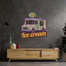 Ice Cream Bus Led Neon Acrylic Artwork - Custom Neon Signs | LED Neon Signs | Zanvis Neon®