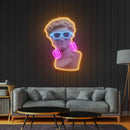 David Vibing Neon Acrylic Artwork - Custom Neon Signs | LED Neon Signs | Zanvis Neon®