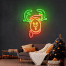 Dear Head Christmas Neon Sign - Custom Neon Signs | LED Neon Signs | Zanvis Neon®