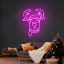 Dear Head Christmas Neon Sign - Custom Neon Signs | LED Neon Signs | Zanvis Neon®