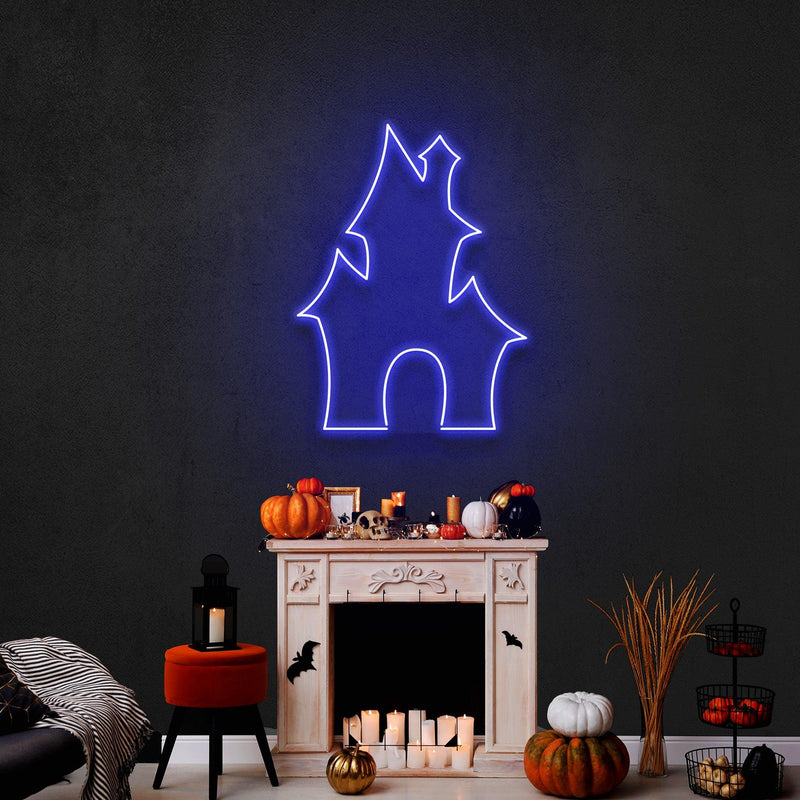 Devil's House Led Neon Sign - Halloween Light Decor