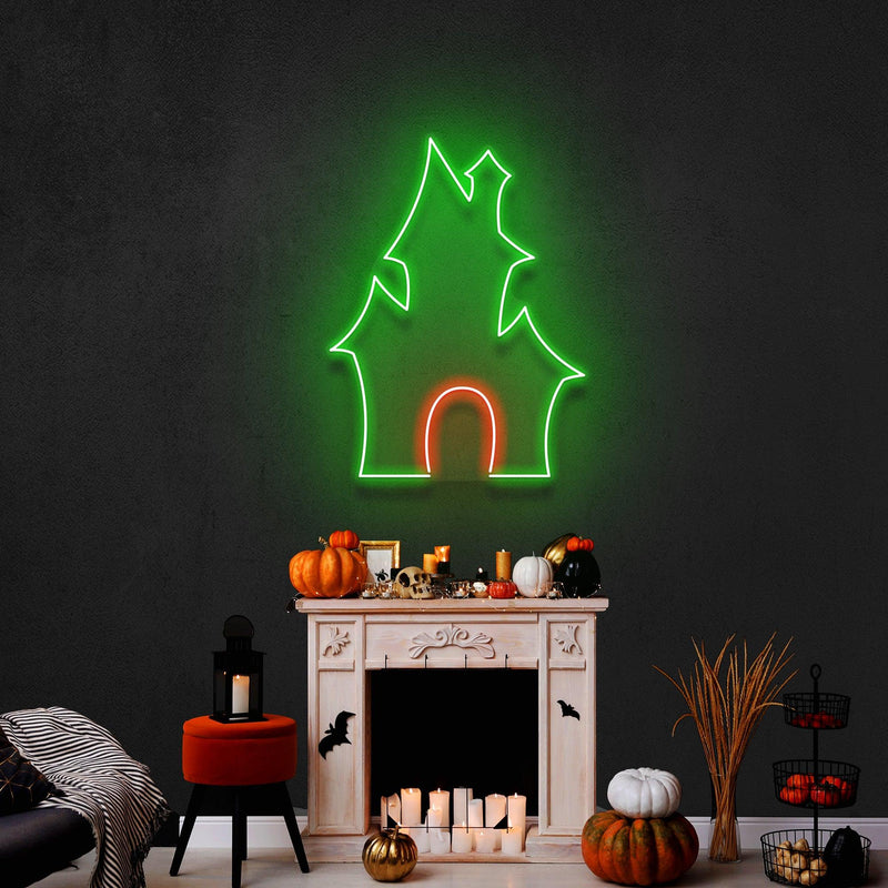 Devil's House Led Neon Sign - Halloween Light Decor