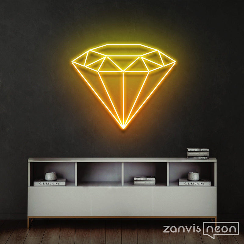 Diamond Neon Sign - Custom Neon Signs | LED Neon Signs | Zanvis Neon®