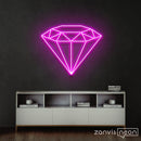 Diamond Neon Sign - Custom Neon Signs | LED Neon Signs | Zanvis Neon®
