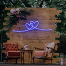 Double Heart Neon Sign - Custom Neon Signs | LED Neon Signs | Zanvis Neon®