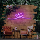 Double Heart Neon Sign - Custom Neon Signs | LED Neon Signs | Zanvis Neon®