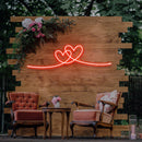 Double Heart Neon Sign - Custom Neon Signs | LED Neon Signs | Zanvis Neon®