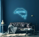 Dripping Lips Neon Sign - Custom Neon Signs | LED Neon Signs | Zanvis Neon®