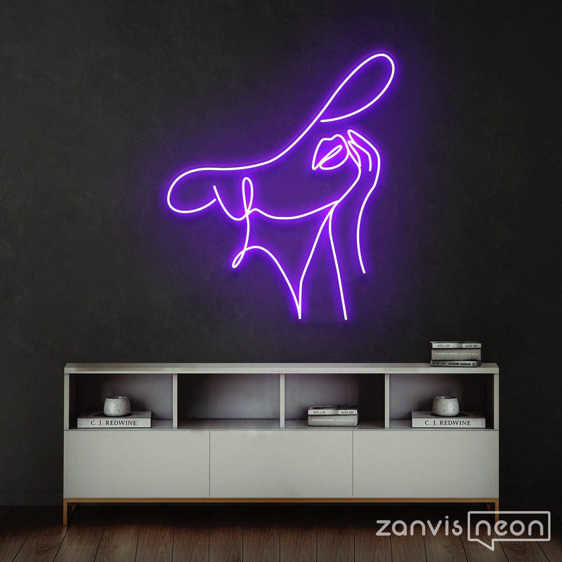 Elegant Lady Neon Sign - Custom Neon Signs | LED Neon Signs | Zanvis Neon®
