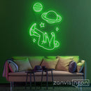 Falling Into Space Neon Sign - Custom Neon Signs | LED Neon Signs | Zanvis Neon®