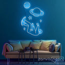 Falling Into Space Neon Sign - Custom Neon Signs | LED Neon Signs | Zanvis Neon®