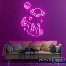 Falling Into Space Neon Sign - Custom Neon Signs | LED Neon Signs | Zanvis Neon®