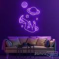 Falling Into Space Neon Sign - Custom Neon Signs | LED Neon Signs | Zanvis Neon®
