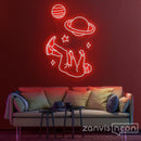Falling Into Space Neon Sign - Custom Neon Signs | LED Neon Signs | Zanvis Neon®