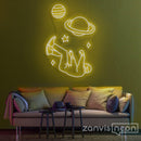 Falling Into Space Neon Sign - Custom Neon Signs | LED Neon Signs | Zanvis Neon®