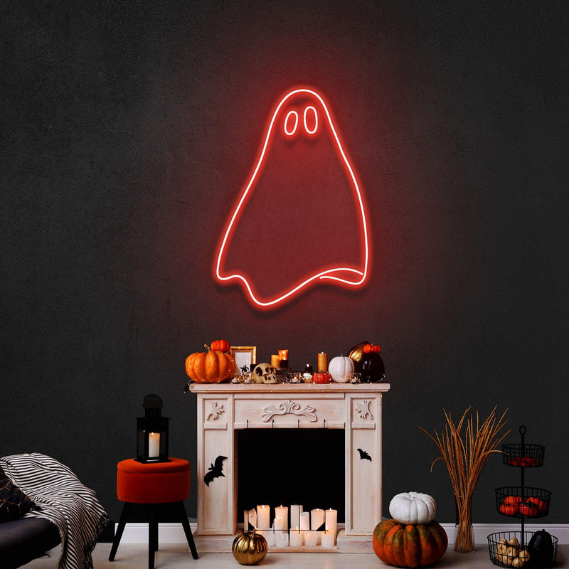 Ghost Symbol Led Neon Sign Halloween Light Decor
