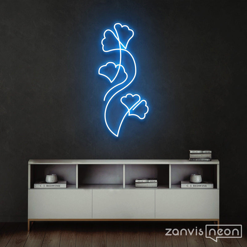 Ginkgo Biloba Leaf Neon Sign - Custom Neon Signs | LED Neon Signs | Zanvis Neon®