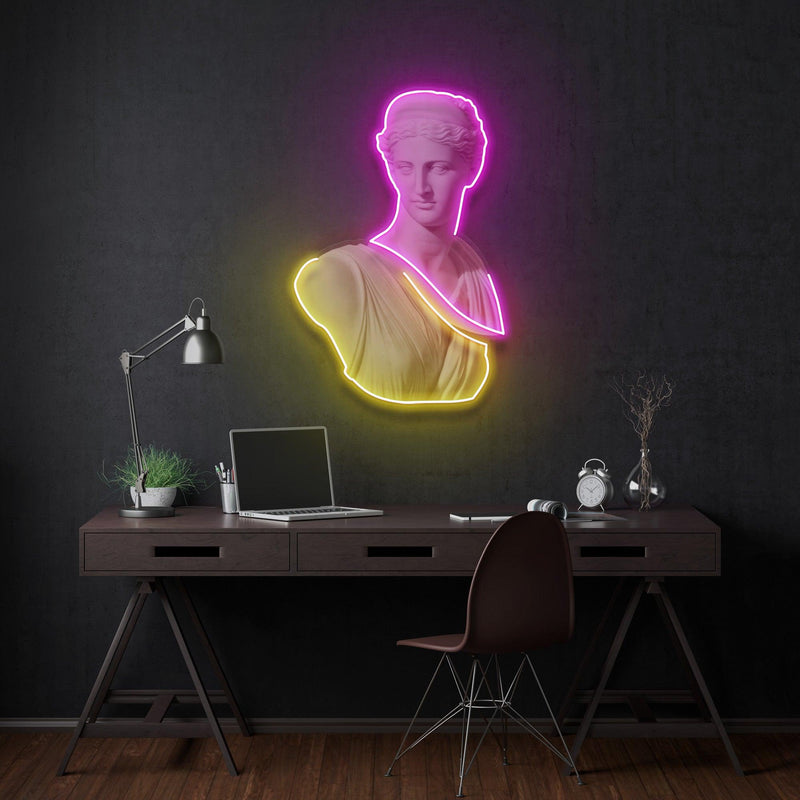 Goddess of Love Neon Acrylic Artwork - Custom Neon Signs | LED Neon Signs | Zanvis Neon®